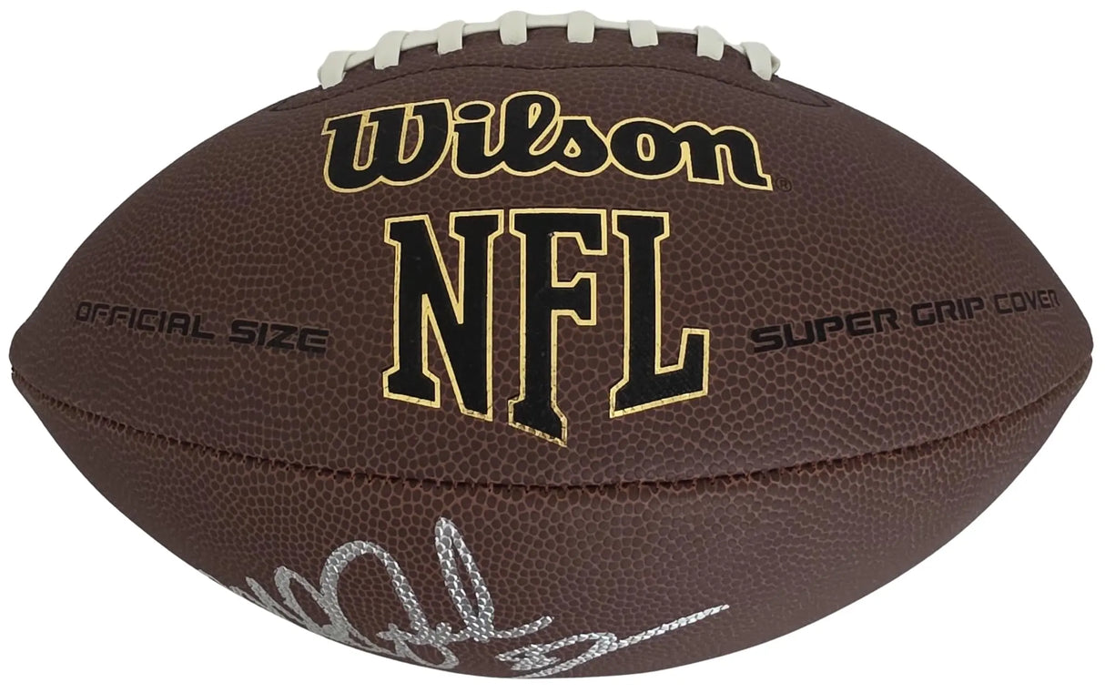 Mike Quick Signed Football Exact Proof COA Autographed Philadelphia Eagles NC State