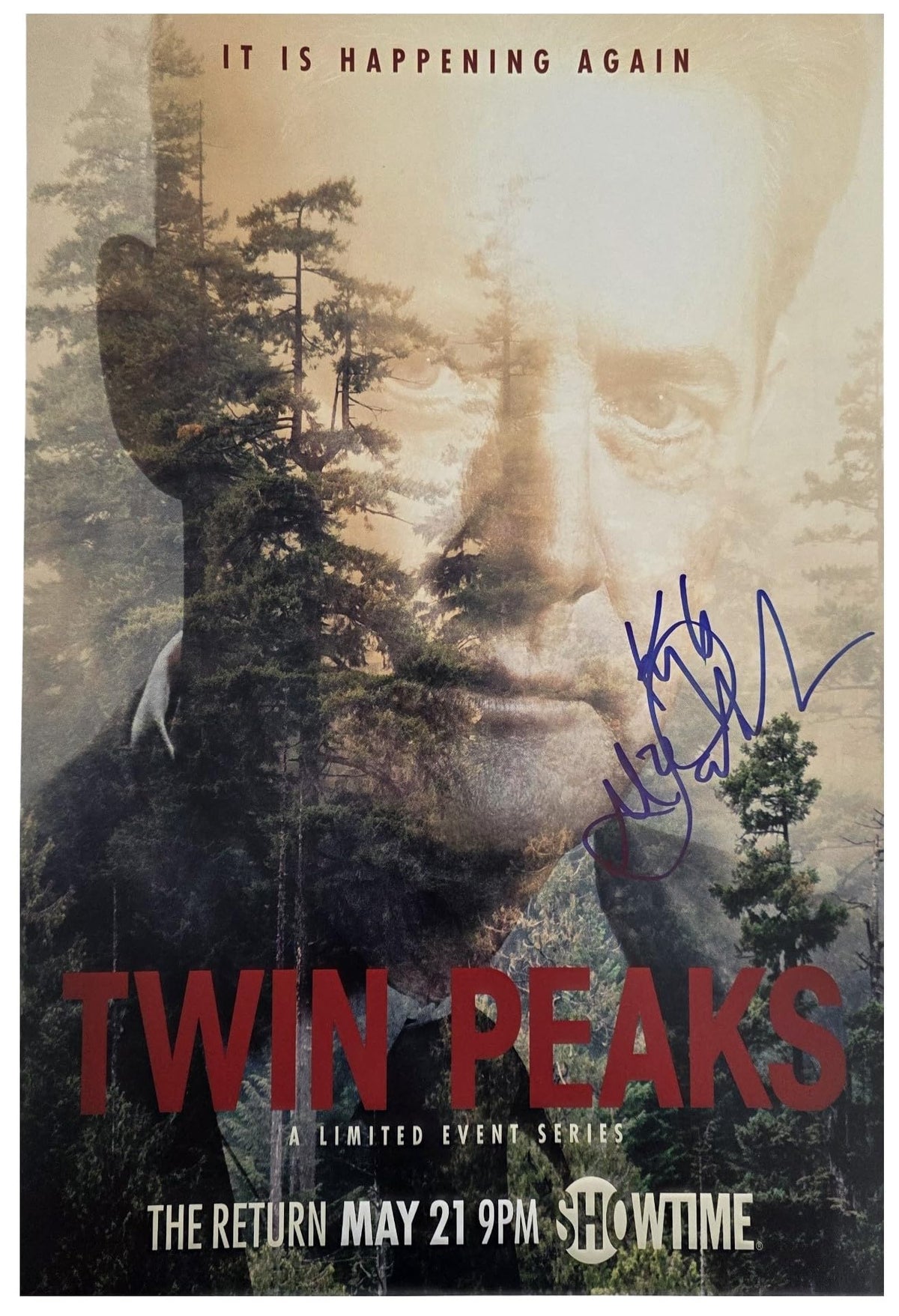 Kyle MacLachlan Signed Twin Peaks 12x18 Photo Poster COA Exact Proof Autographed Actor Movie STAR