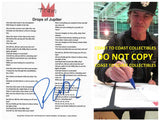 Pat Monahan Signed Train Drops of Jupiter Lyrics Sheet Exact Proof COA Autographed STAR