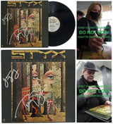 Tommy Shaw & James Young Signed Styx The Grand Illusion Album COA Proof Autographed Vinyl Record