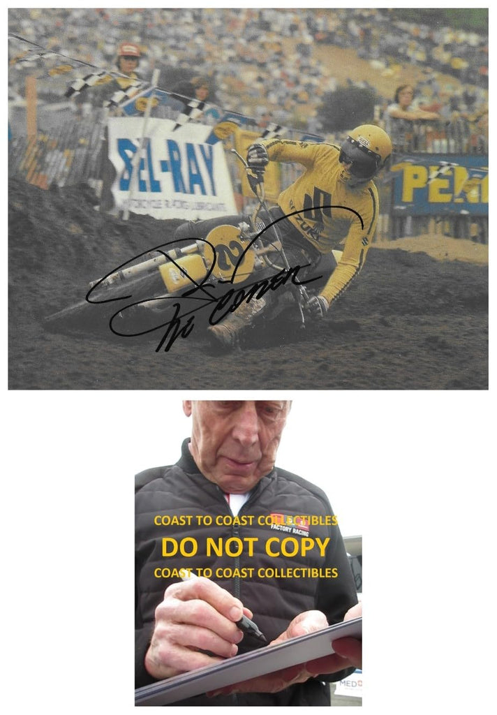 Roger DeCoster supercross motocross racer signed 8x10 photo COA proof autographed,