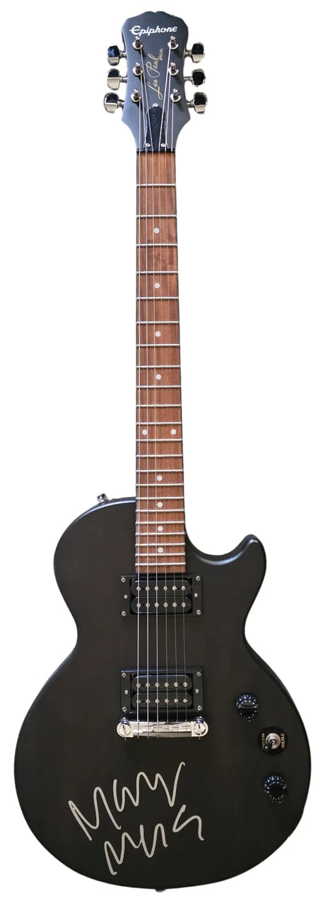 Manson Signed Les Paul Guitar COA Exact Proof Rare Autographed Marilyn Manson