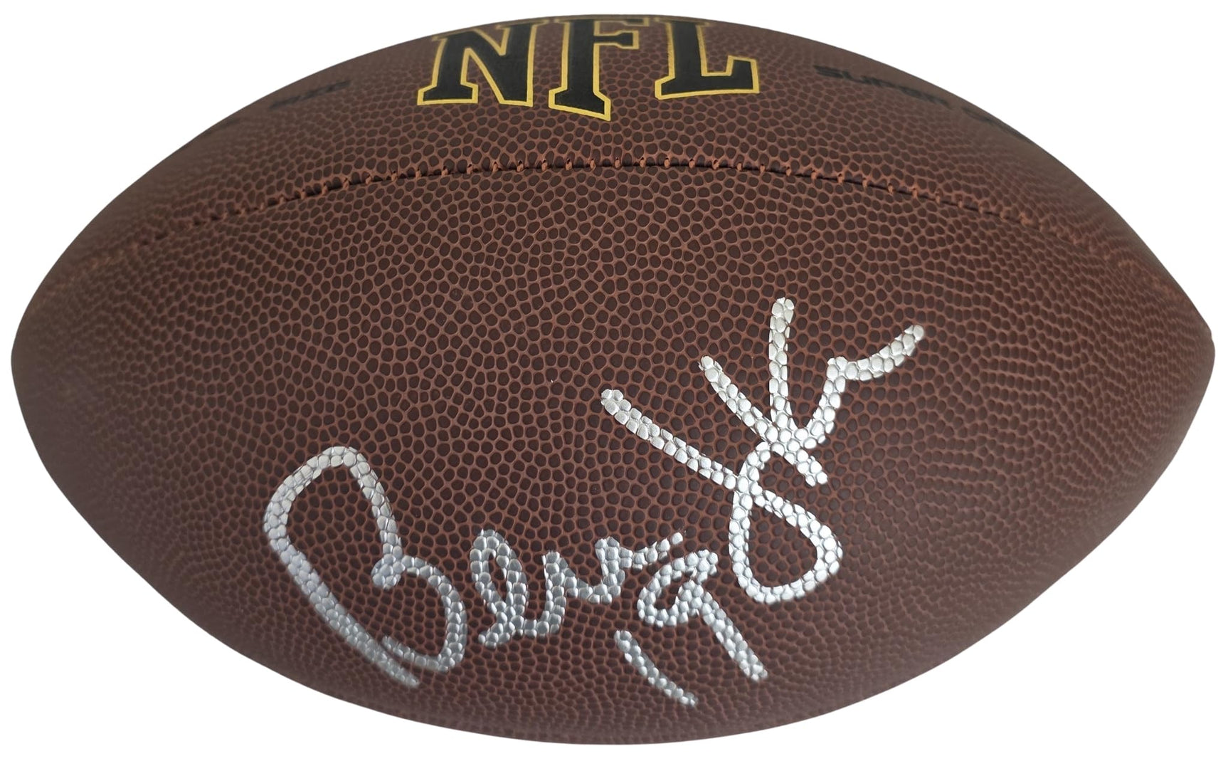 Bernie Kosar Signed Football Exact Proof COA Cleveland Browns Miami Hurricanes