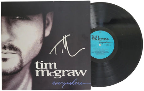 Tim McGraw Signed Everywhere Album Exact Proof COA Autographed Vinyl Record