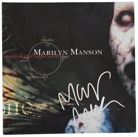 Marilyn Manso Signed Antichrist Superstar Album COA Proof Autographed Vinyl Record Marilyn Manson