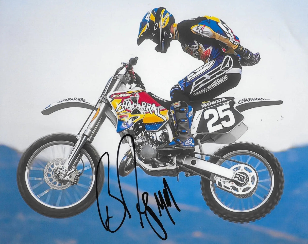 Brian Deegan Signed 8x10 Photo COA Proof Autographed Freestyle Motocross Racer..