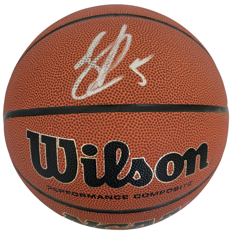 Jalen Rose Signed NCAA Basketball COA Proof Autographed Michigan Wolverines