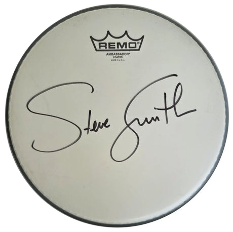 Steve Smith Signed Drumhead COA Proof Autographed Journey Drummer 10'' Remo