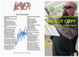 Kerry King Signed Slayer War Ensemble Lyrics Sheet COA Exact Proof Autographed