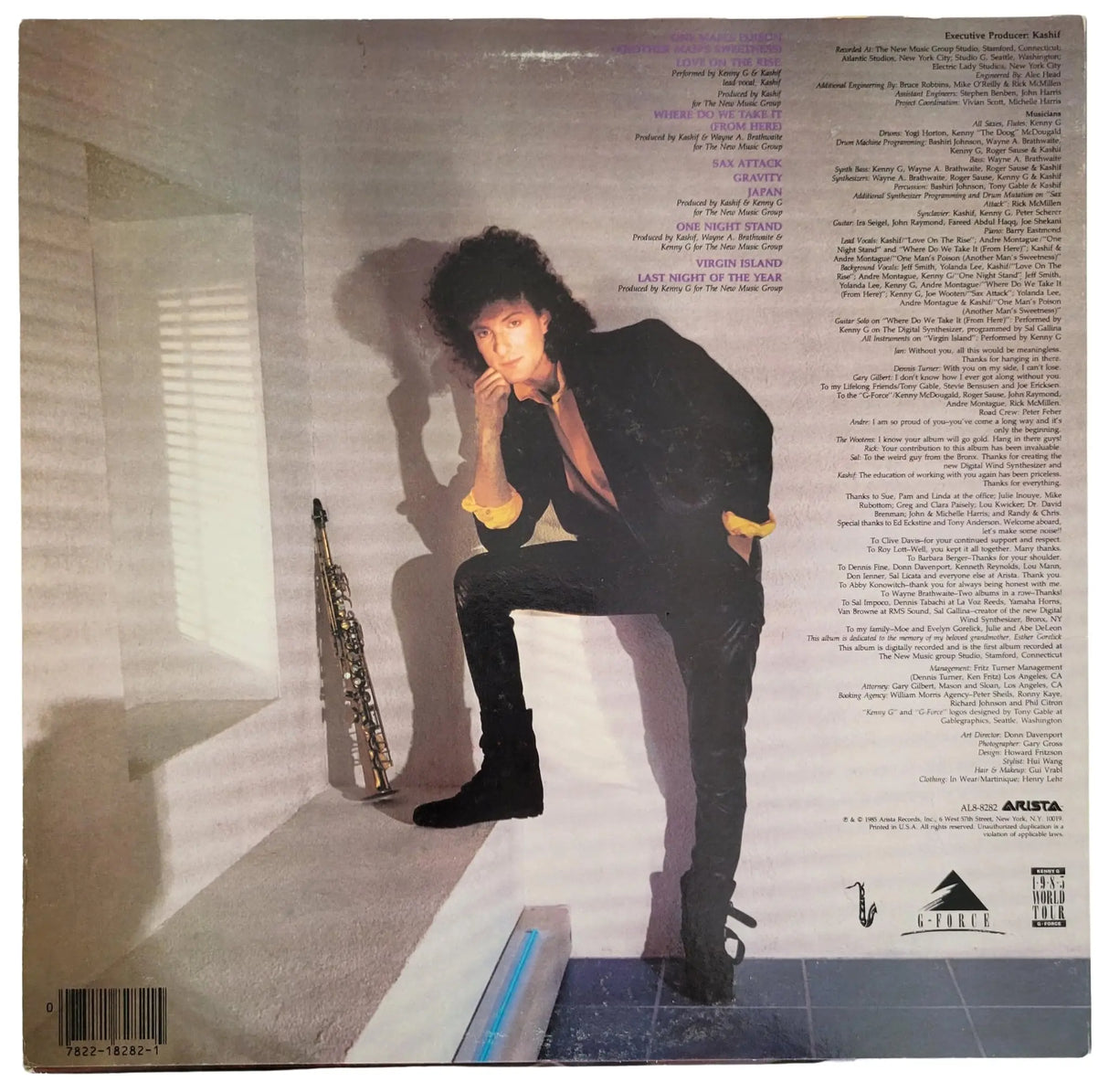 Kenny G Saxophonist Signed Gravity Album COA Proof Autographed Vinyl Record