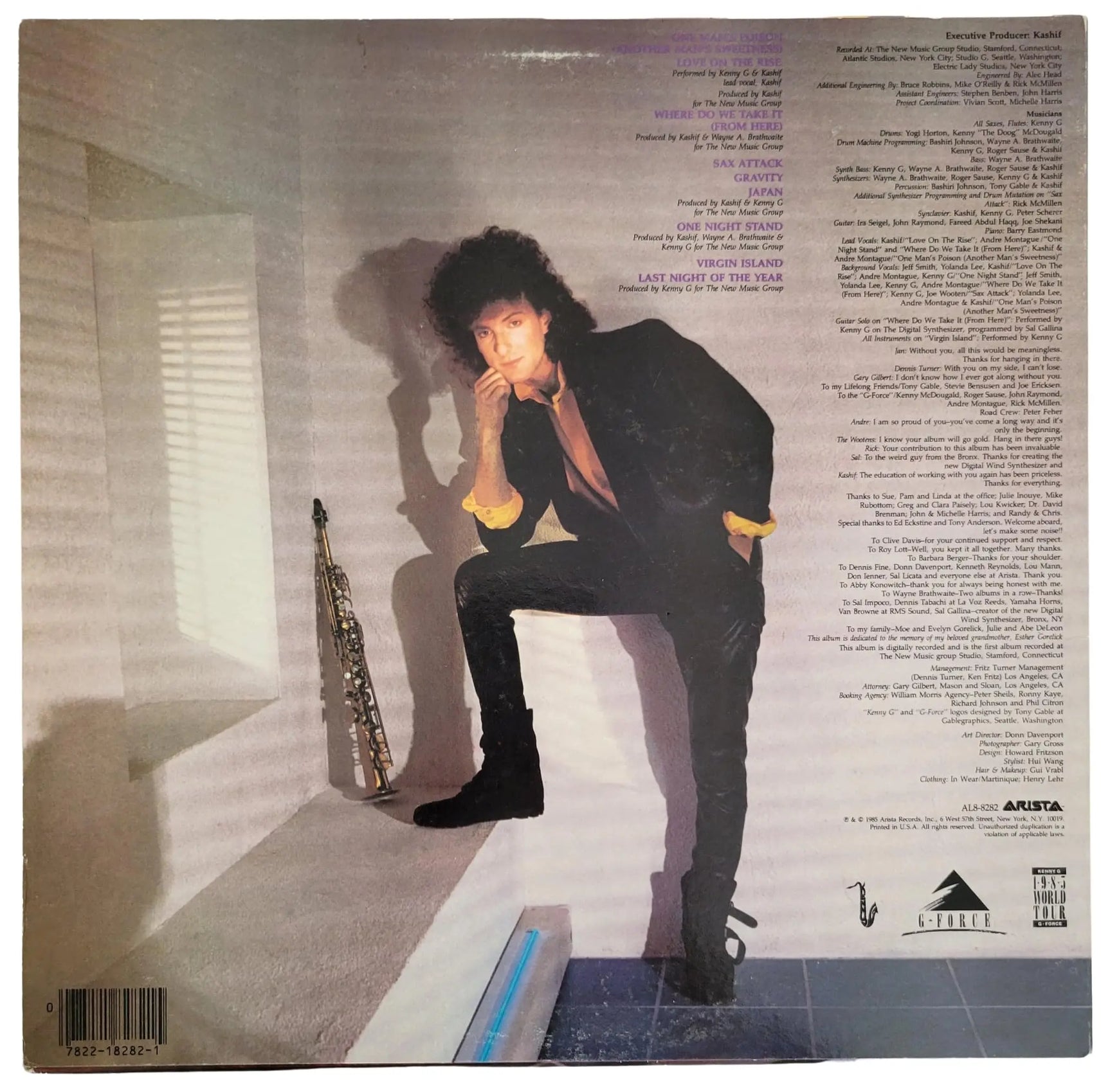Kenny G Saxophonist Signed Gravity Album COA Proof Autographed Vinyl Record