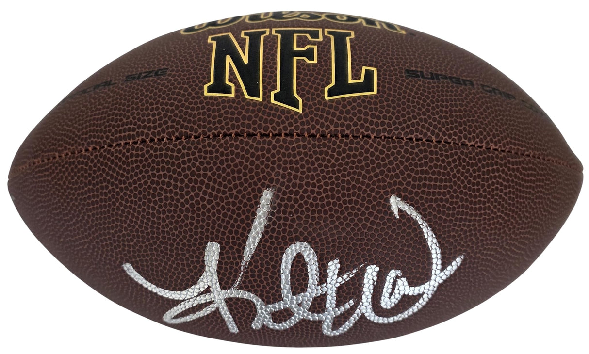 Kurt Warner Signed Football Proof COA Autographed Arizona Cardinals St Louis Rams