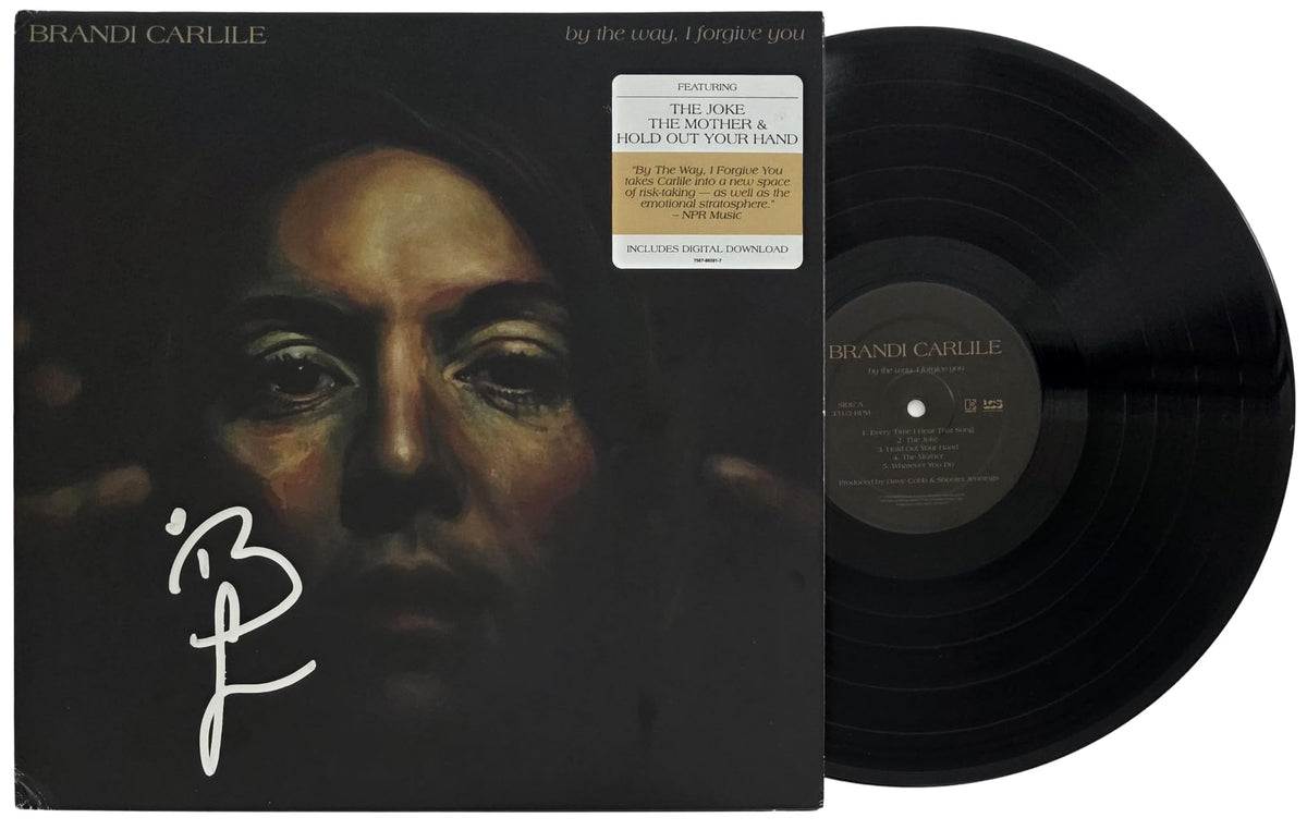 Brandi Carlile Signed By the Way I Forgive You Album Proof COA Autographed Vinyl Record