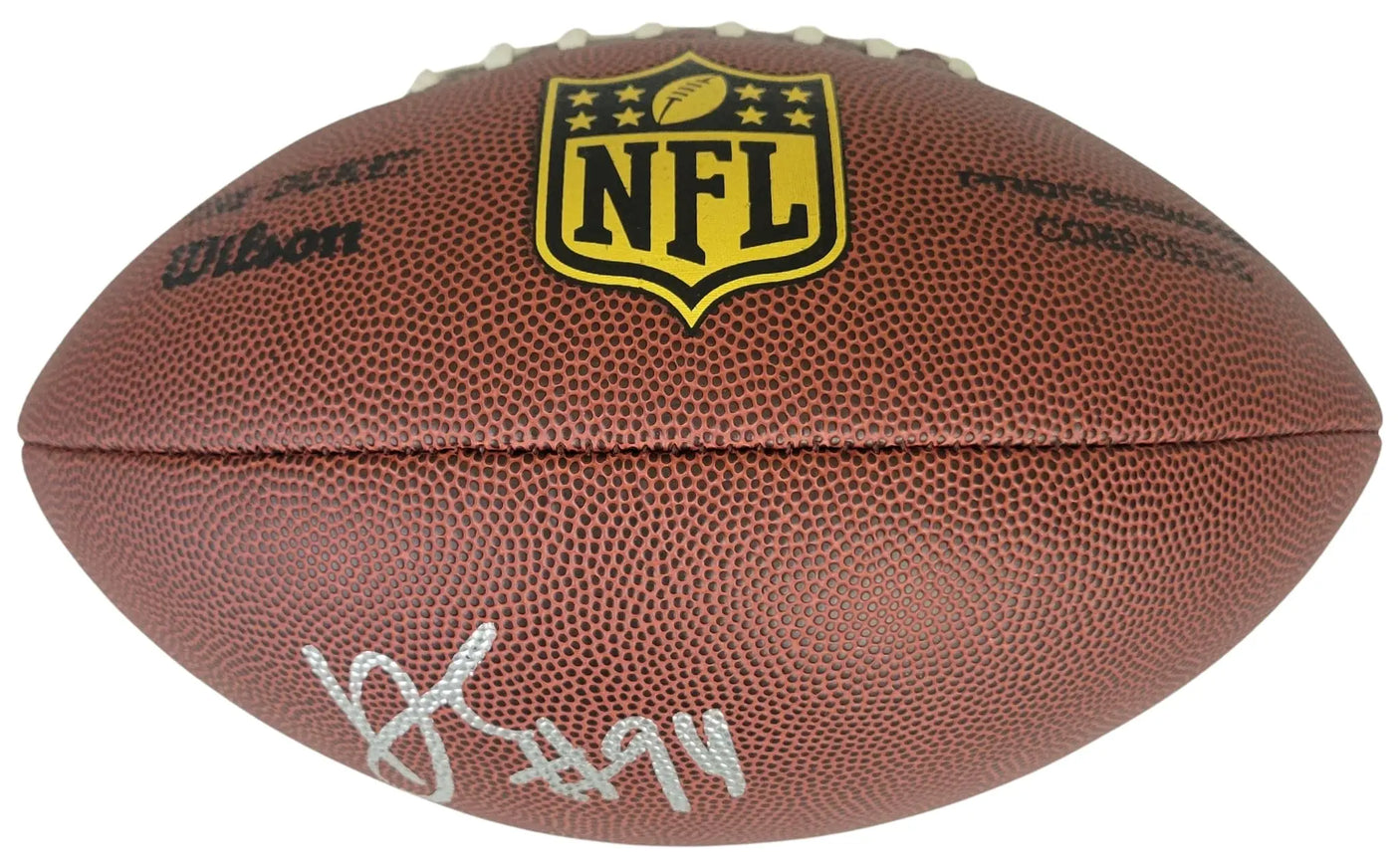DeMarcus Ware Signed Football Proof Beckett COA Dallas Cowboys Denver Broncos Autographed