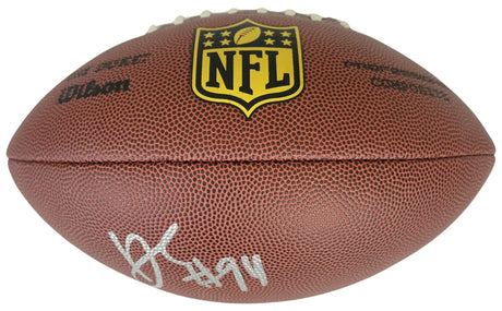 DeMarcus Ware Signed Football Proof Beckett COA Dallas Cowboys Denver Broncos Autographed