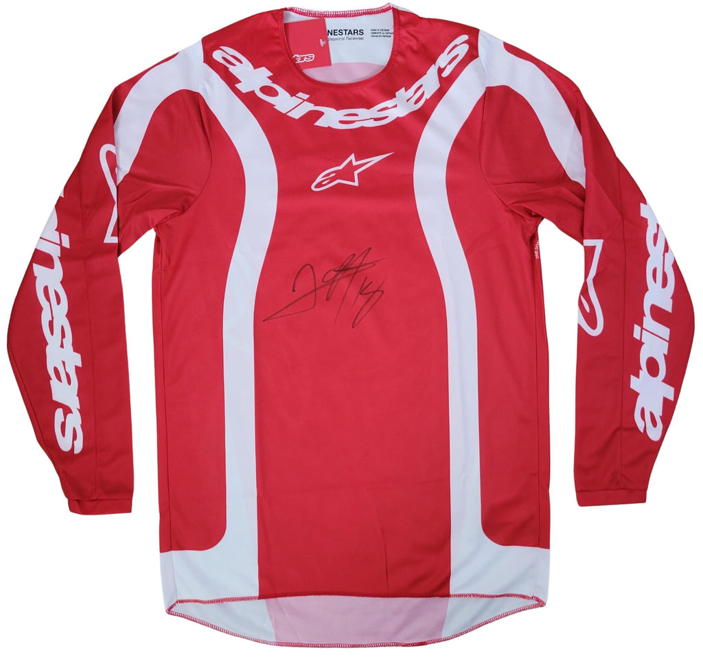 Jett Lawrence Signed Jersey Proof Autographed Supercross Motocross Alpinestars.