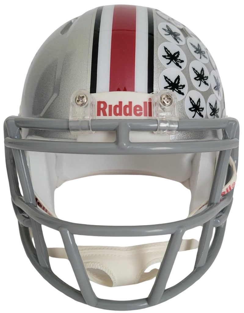 JT Tuimoloau Signed Ohio State Buckeyes Mini Football Helmet Proof COA Autographed