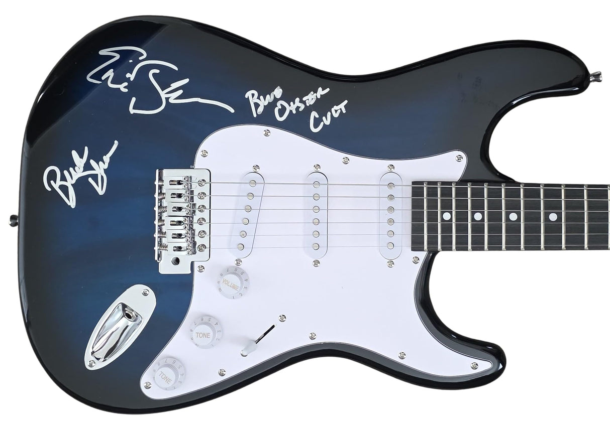 Blue Oyster Cult Signed Full Size Electric Guitar COA Proof Autographed Buck Dharma & Eric Bloom