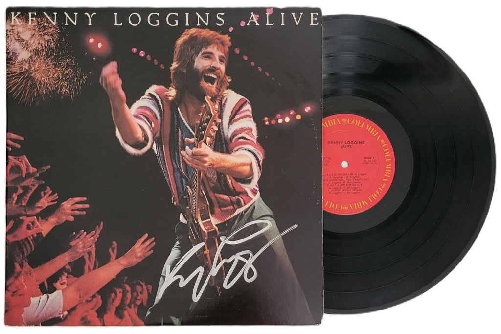 Kenny Loggins Signed Alive Album COA Exact Proof Autographed Vinyl Record