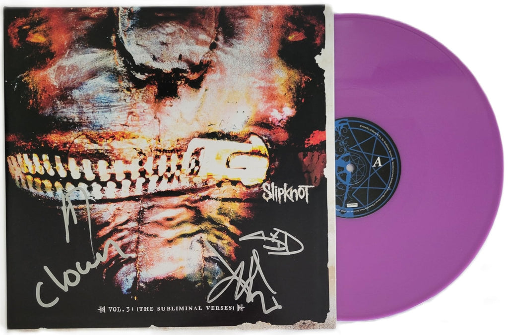 Slipknot Metal Band Signed Vol.3 The Subliminal Verses Album COA Exact Proof Autographed Vinyl Record