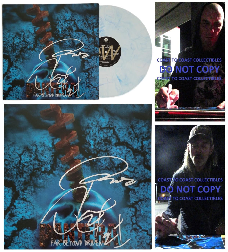 Phil Anselmo Rex Brown Signed Pantera Far Beyond Driven Album COA Exact Proof Autographed Vinyl Record