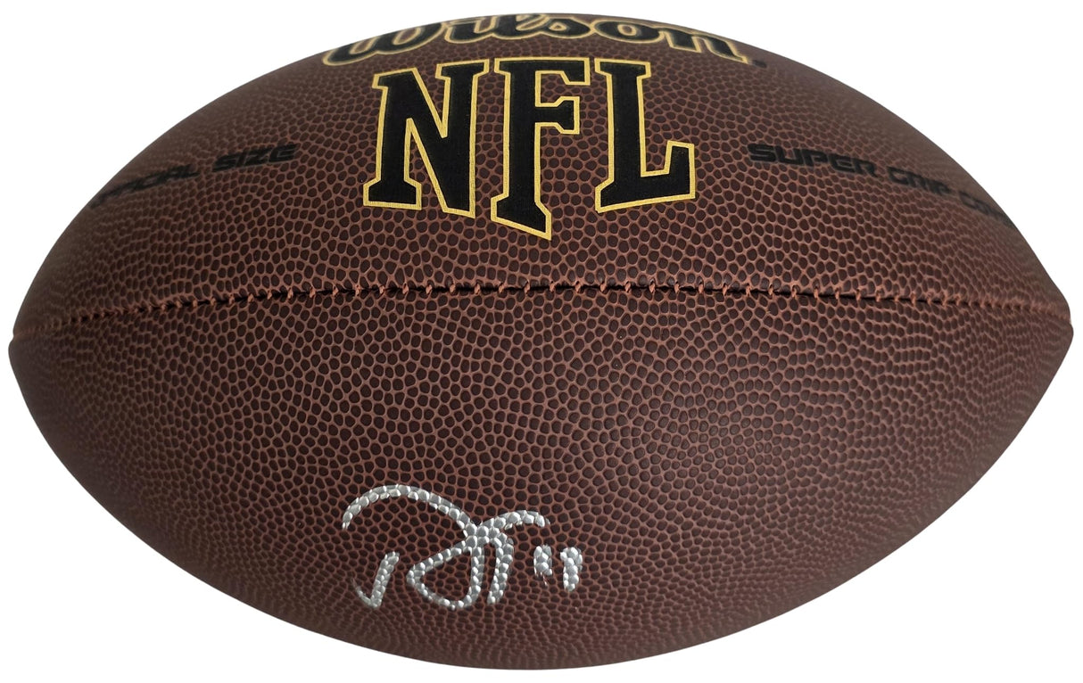 Adam Thielen Signed Football COA Proof Autographed Panthers Minnesota Vikings