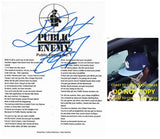 Flavor Flav Signed Public Enemy No.1 Lyrics Sheet Proof Autographed Public Enemy Hip Hop Rapper