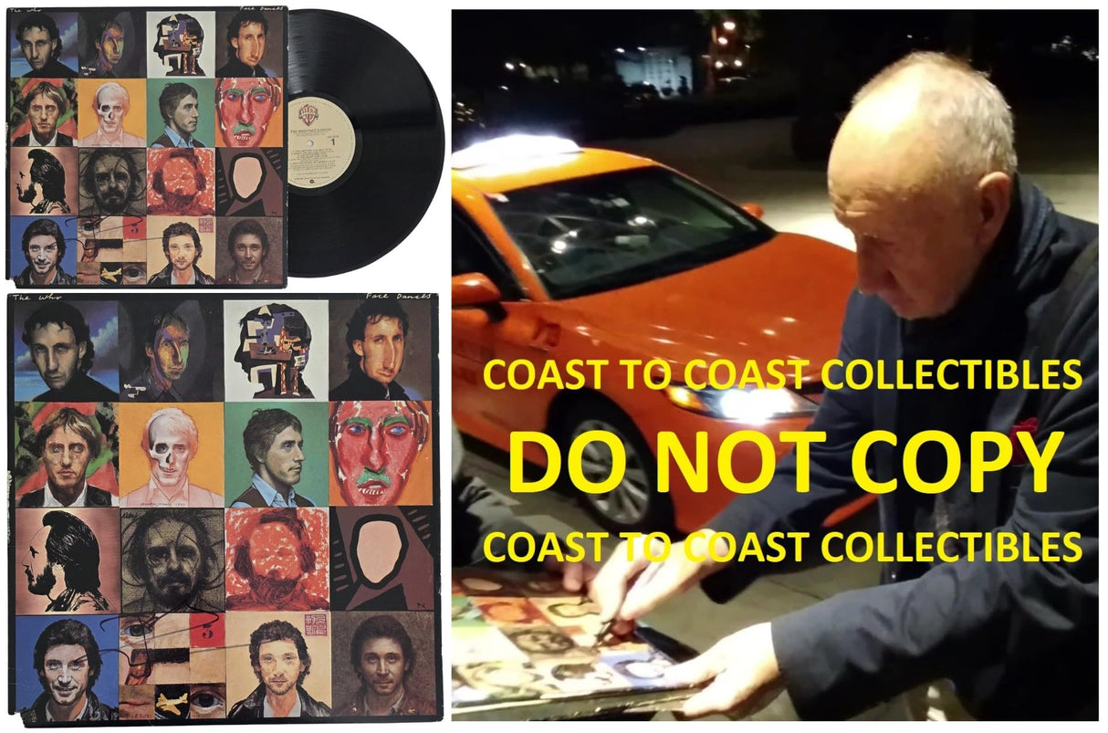 Pete Townshend Signed The Who Face Dances Album COA Proof Autograph Vinyl Record