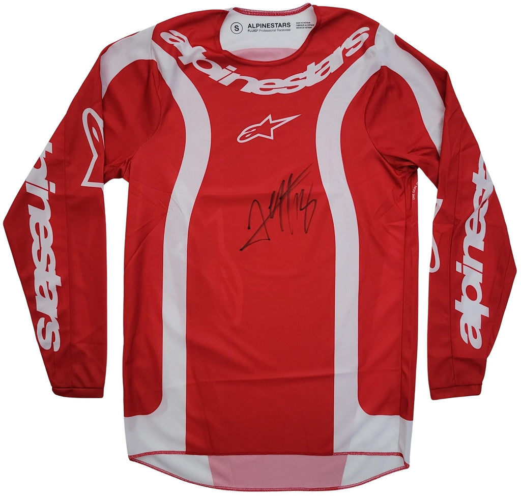 Jett Lawrence Signed Jersey Proof Autographed Supercross Motocross Alpinestars.