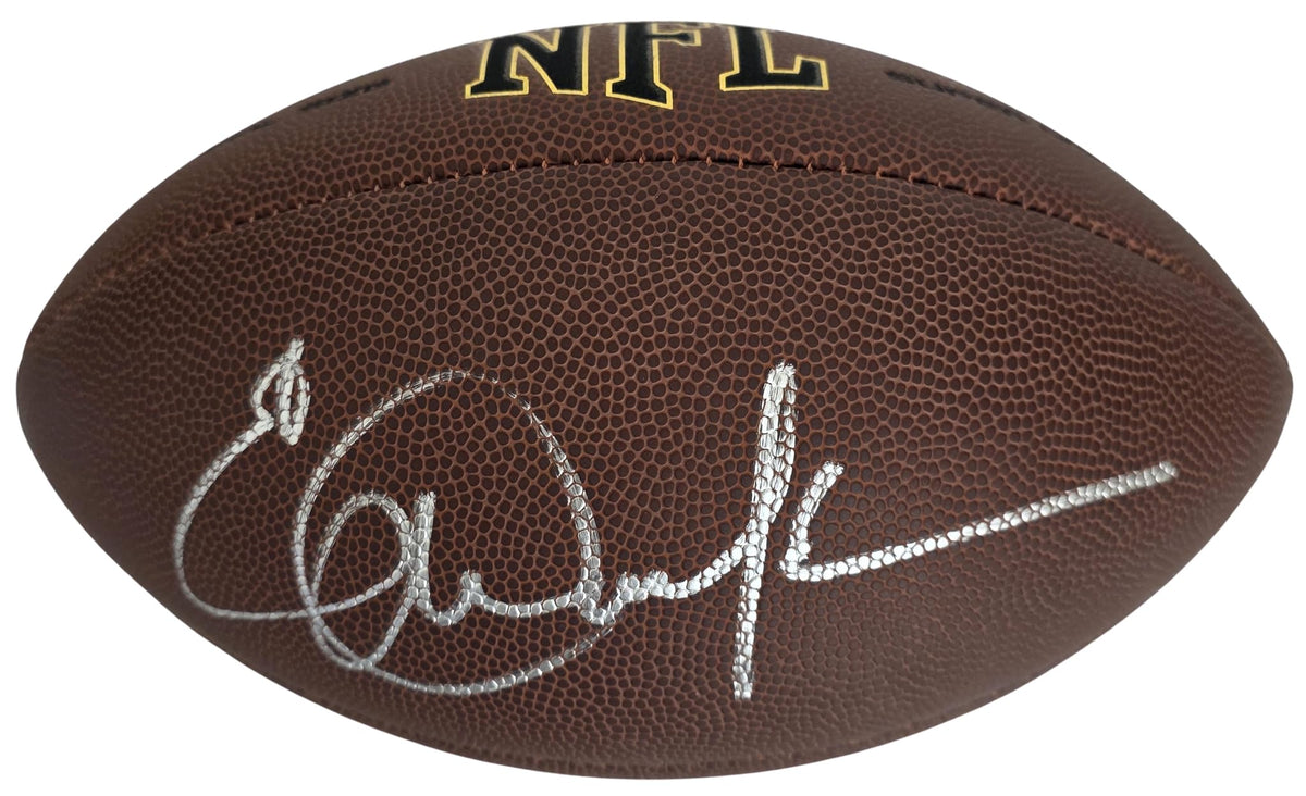Eric Dickerson Signed Football COA Proof Autographed Los Angeles Rams Colts Raiders