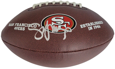 Steve Young Signed Logo Football COA Proof Autographed San Francisco 49ers