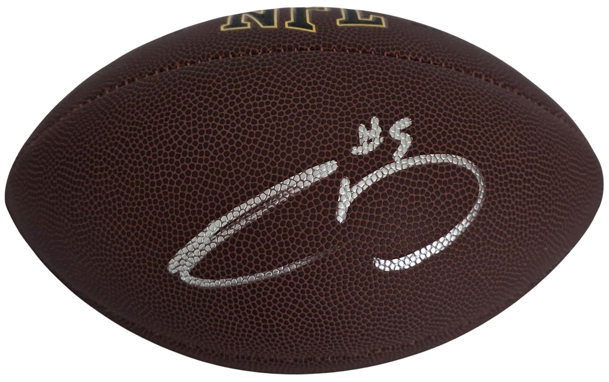 Rico Dowdle Signed Football Proof COA Autographed Dallas Cowboys Carolina Panthers