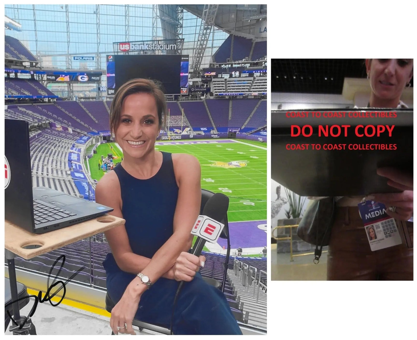 Dianna Russini Espn Journalist Signed 8x10 Photo Proof COA Autographed. Star