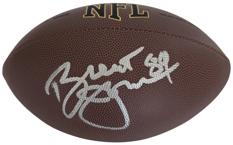 Brent Jones Signed Football COA Exact Proof Autographed San Francisco 49ers