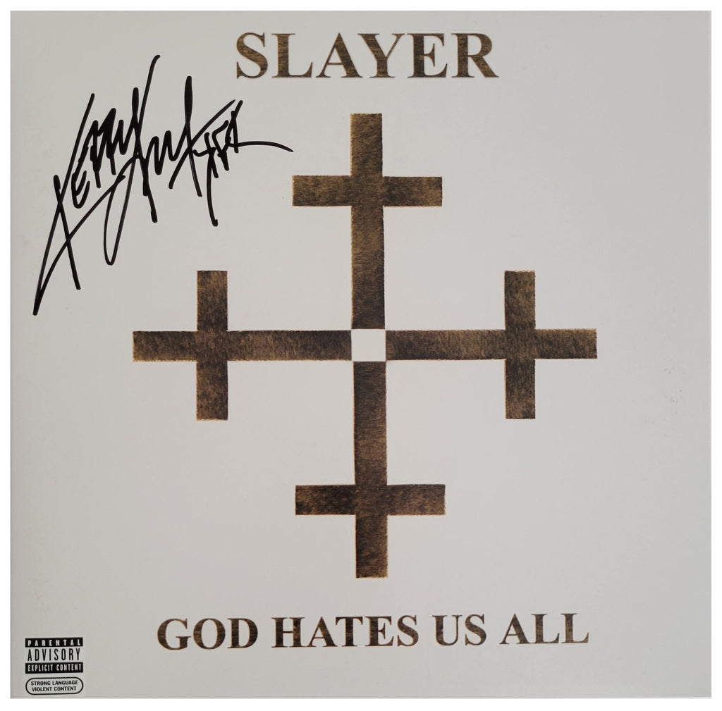 Kerry King Signed Slayer God Hates Us All Album COA Proof Autographed Vinyl Record