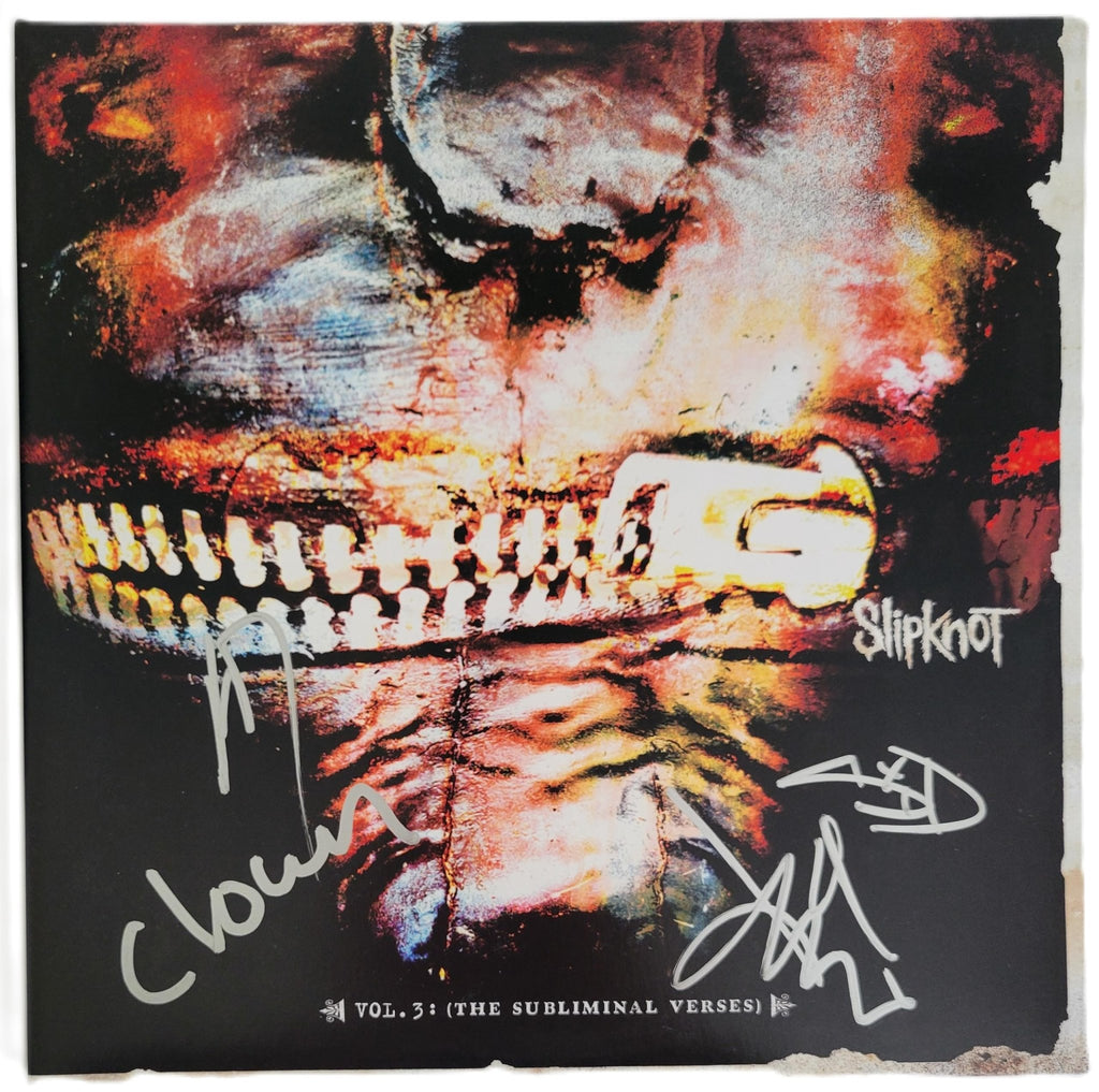 Slipknot Metal Band Signed Vol.3 The Subliminal Verses Album COA Exact Proof Autographed Vinyl Record