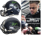 Byron Murphy Signed Seattle Seahawks Mini Football Helmet Proof COA Autographed