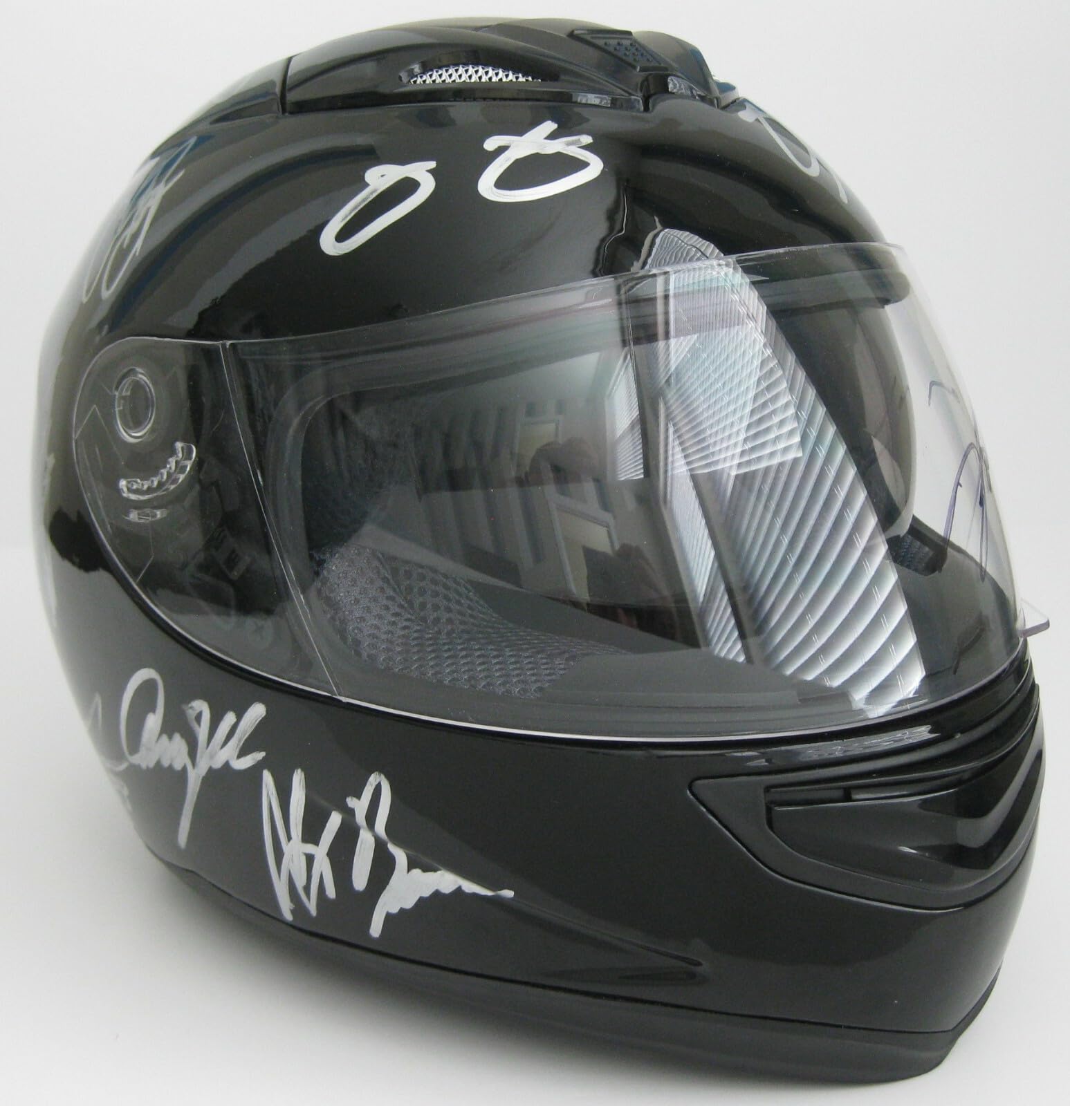 Jeff Gordan Jimmie Johnson plus lots more Signed Full Size Helmet COA Proof Autographed Nascar Drivers