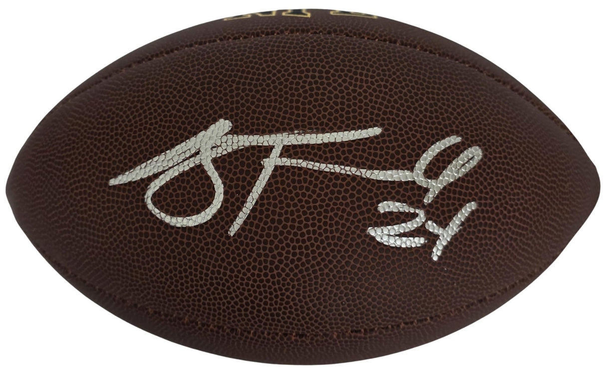 AJ Terrell Signed Football COA Proof Autographed Clemson Tigers Atlanta Falcons