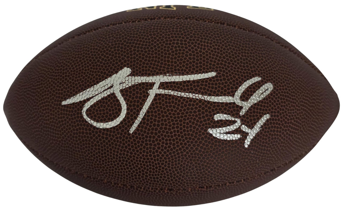 AJ Terrell Signed Football COA Proof Autographed Clemson Tigers Atlanta Falcons