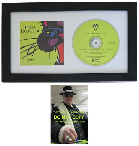 John Popper Signed Blues Traveler Four CD COA Proof Autographed Framed CD
