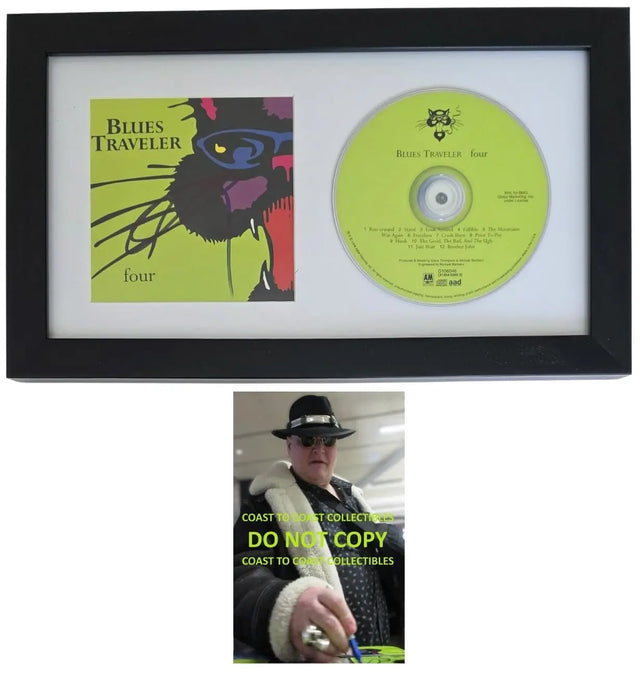 John Popper Signed Blues Traveler Four CD COA Proof Autographed Framed CD