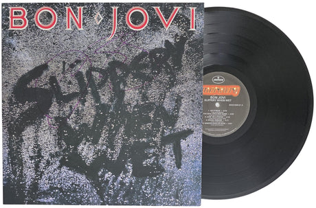 Jon Bon Jovi Signed Slippery When Wet Album COA Proof Autographed Vinyl Record Bon Jovi