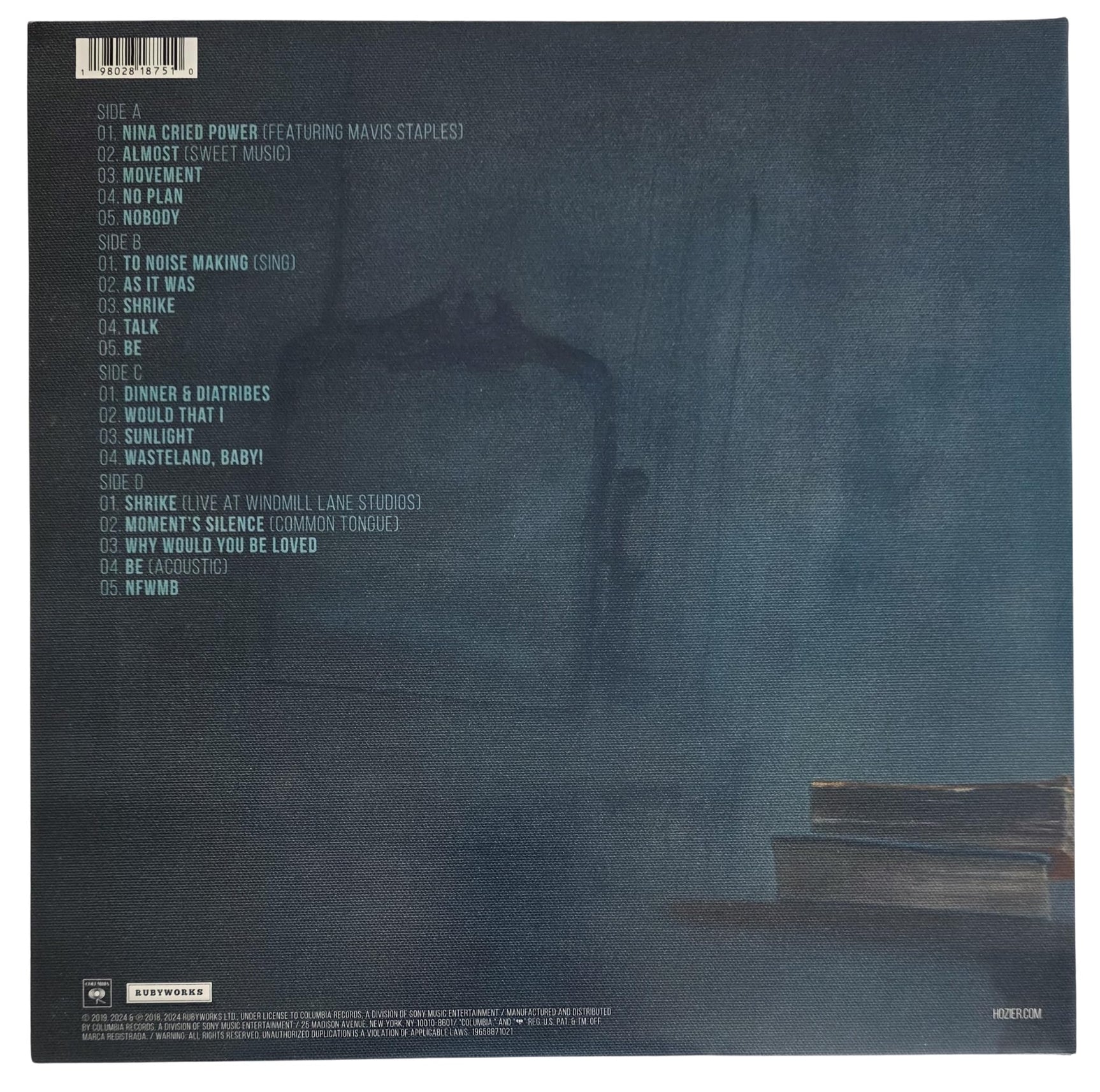 Hozier Signed Wasteland Baby Album COA Exact Proof Andrew Byrne Autographed Vinyl Record