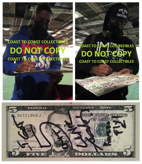 The LUNIZ Yuckmouth ?I GOT 5 ON IT? signed 5 Dollar Bill COA proof autographed. STAR
