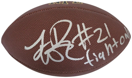 LenDale White Signed Football Proof COA Autographed USC Trojans Tennessee Titans