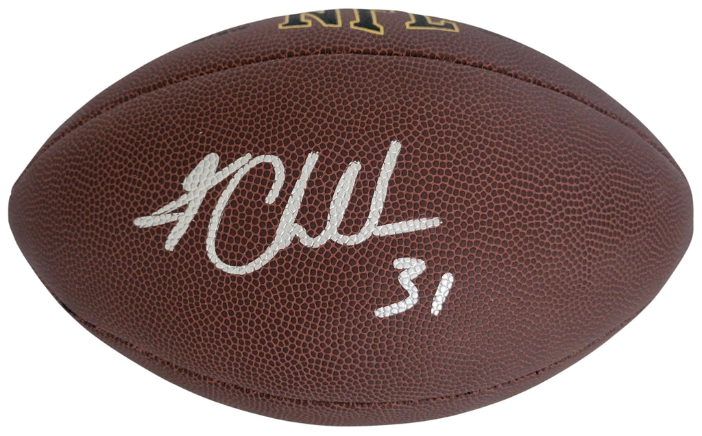 Kam Chancellor Signed Football COA Exact Proof Autographed Seattle Seahawks