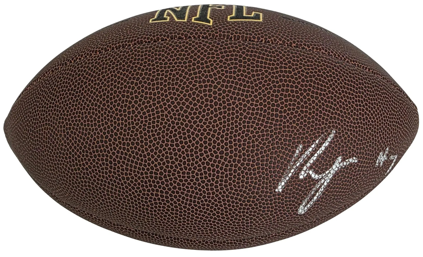 Bijan Robinson Signed Football Proof COA Autographed Atlanta Falcons Texas Longhorns