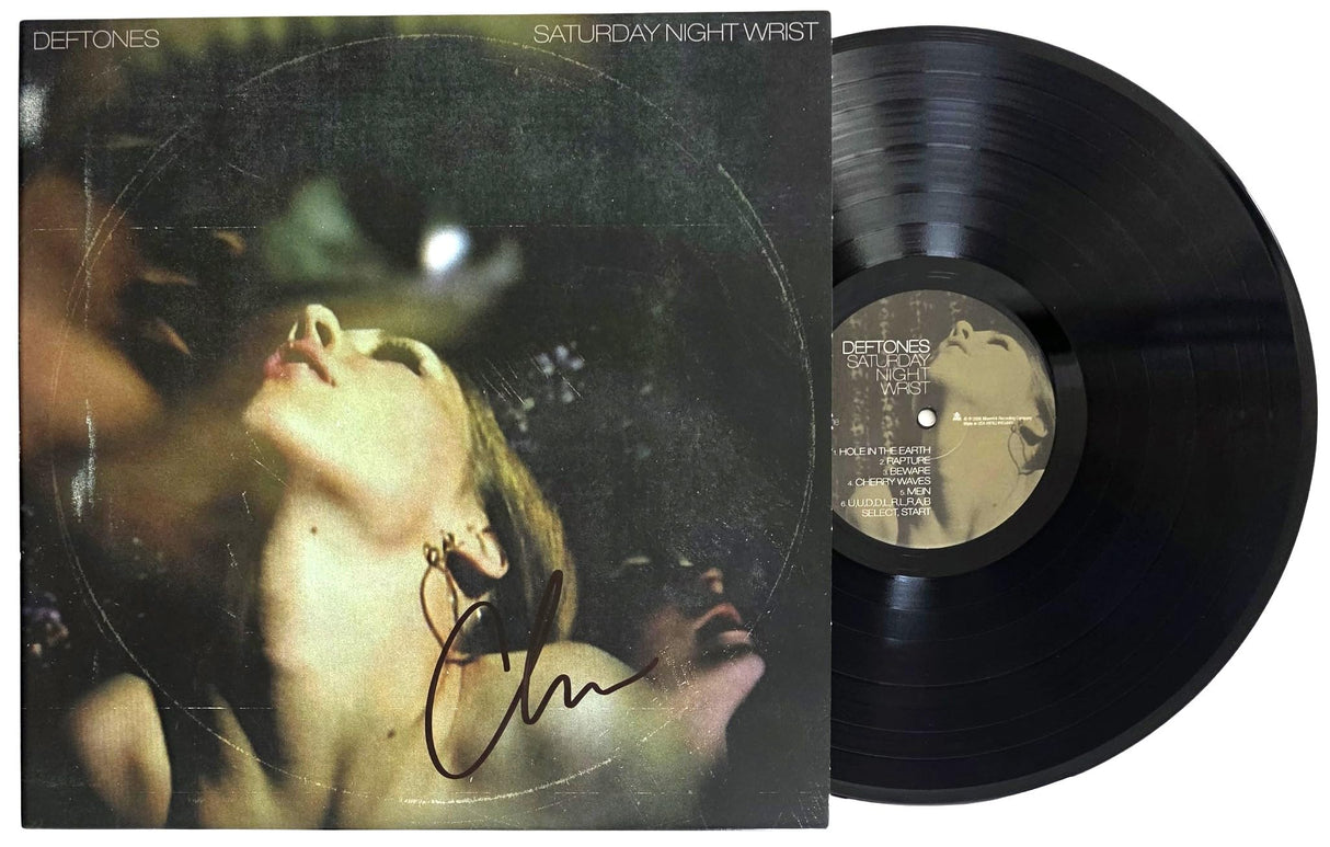Chino Moreno Signed Deftones Saturday Night Wrist Album Proof Autographed Vinyl Record Deftones