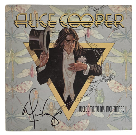Alice Cooper Signed Welcome to My Nightmare Album COA Proof Autographed Vinyl Record